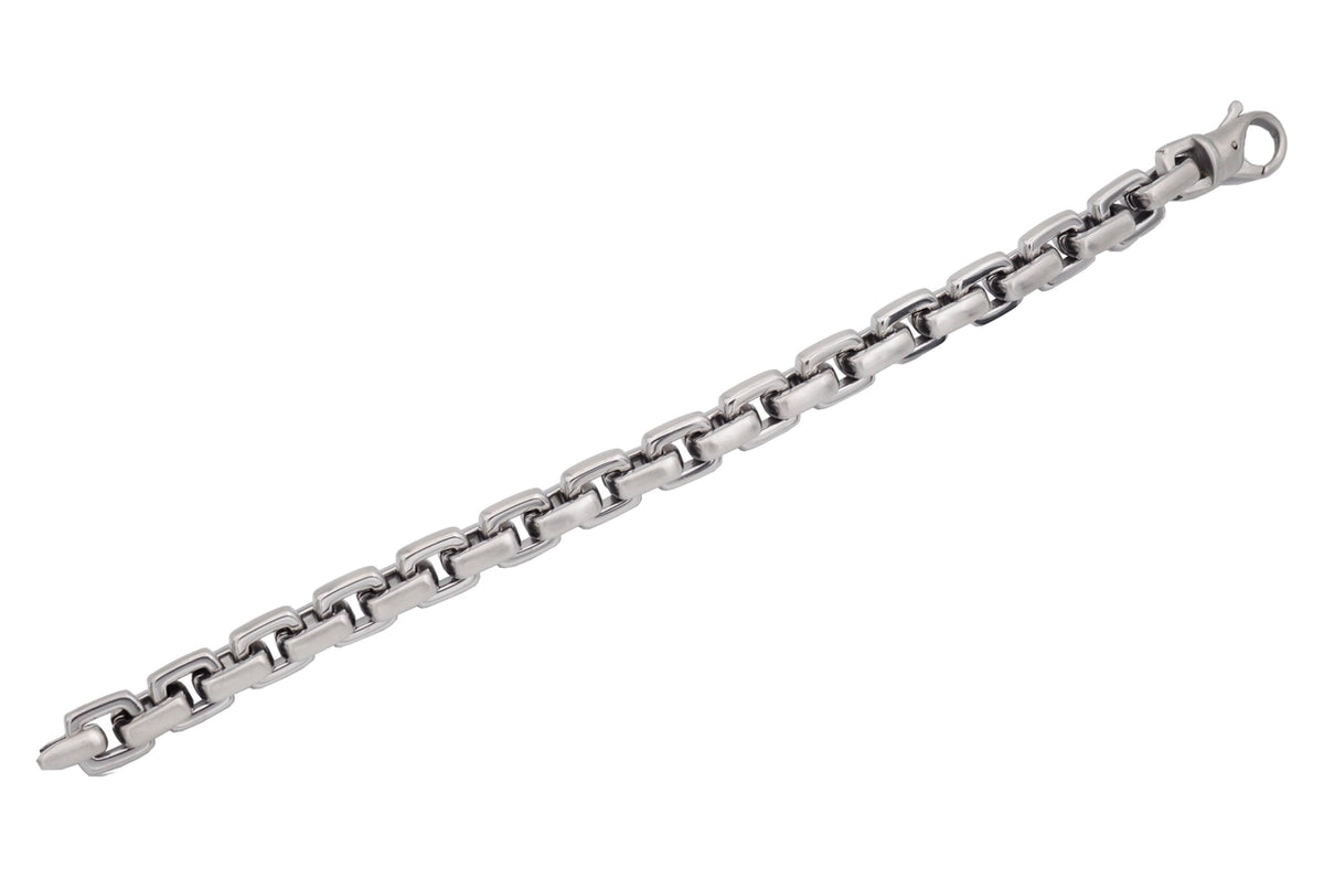 Stainless Steel Square Link Chain Bracelet