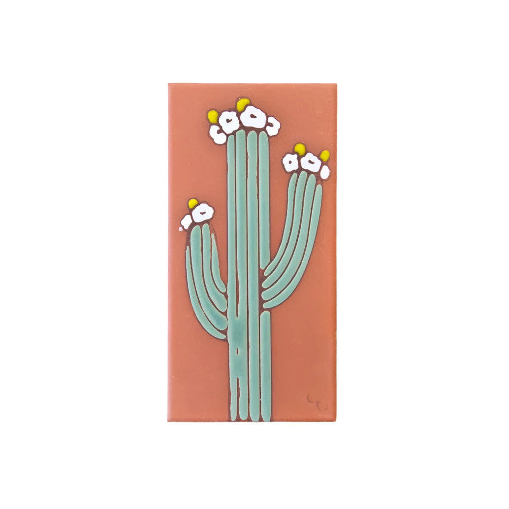 Saguaro Hand Glazed Tile