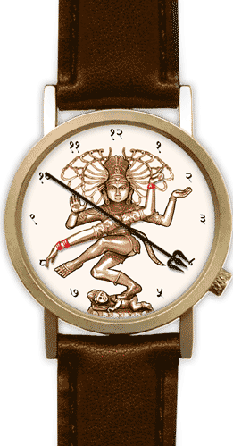 SWADESI STUFF Black Dial Analogue Leather Lord Shiva Hanuman Men's &  Women's Watch -Combo of 3 : Amazon.in: Fashion