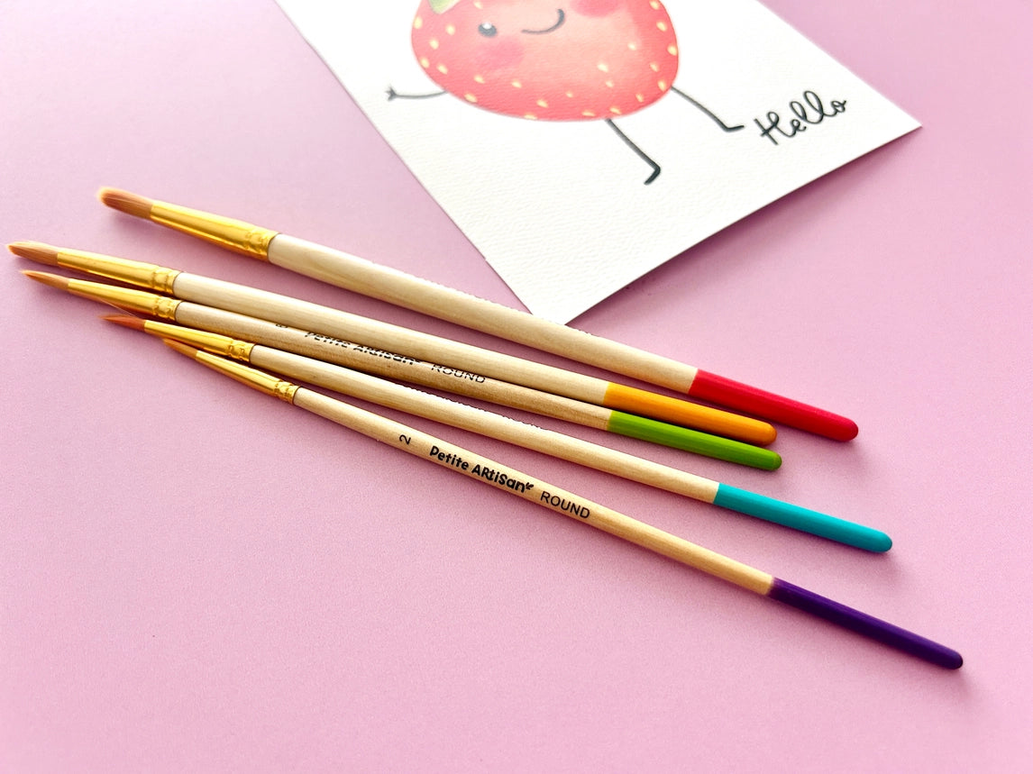 Kids Watercolor Paint Brush Set