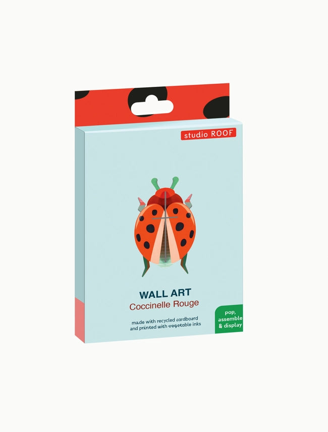 Coccinelle Rouge Beetle Wall Decoration + Construction Kit