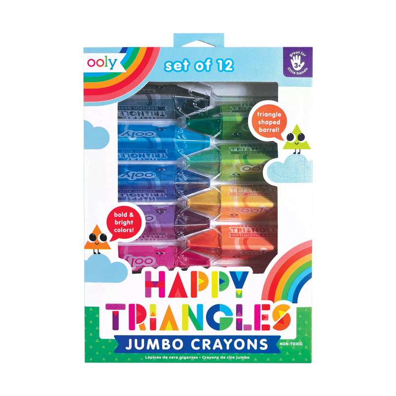 Happy Triangle Jumbo Crayons