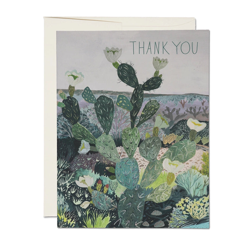 Desert Landscape Thank You Greeting Card