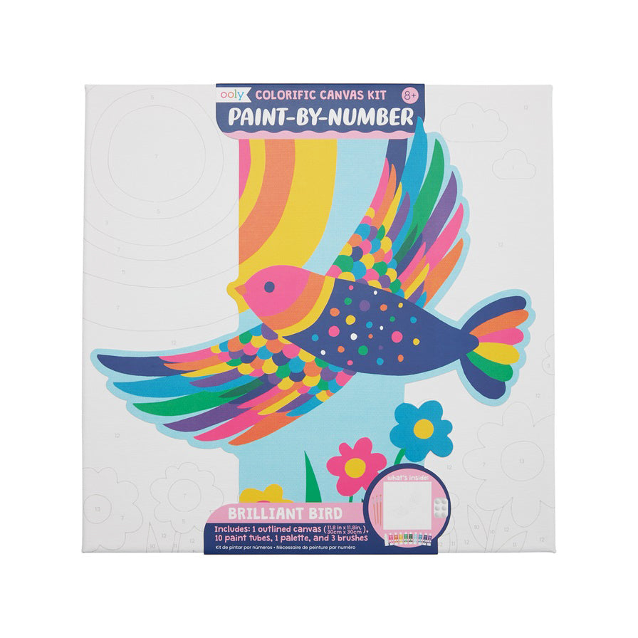 Colorific Canvas Paint by Number Kit: Brilliant Bird