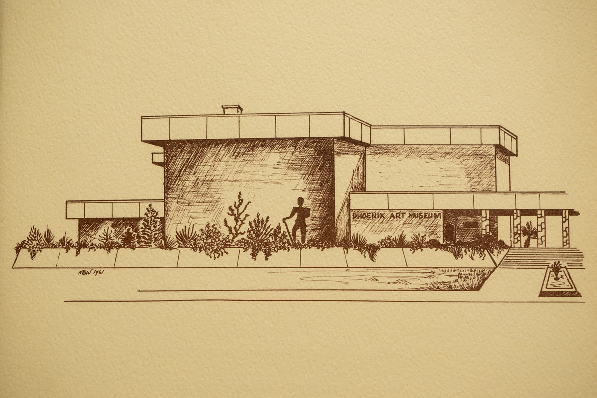 Postcard PAM Original 1950's Sketch