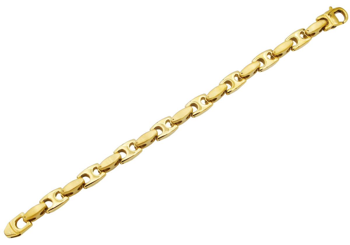 Gold Plated Stainless Steel Anchor Chain Bracelet