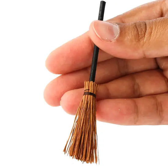 Miniature Natural Straw Broom