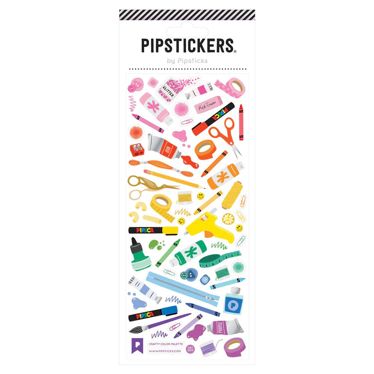 Pipsticks Crafty Color Palette Sticker Sheet