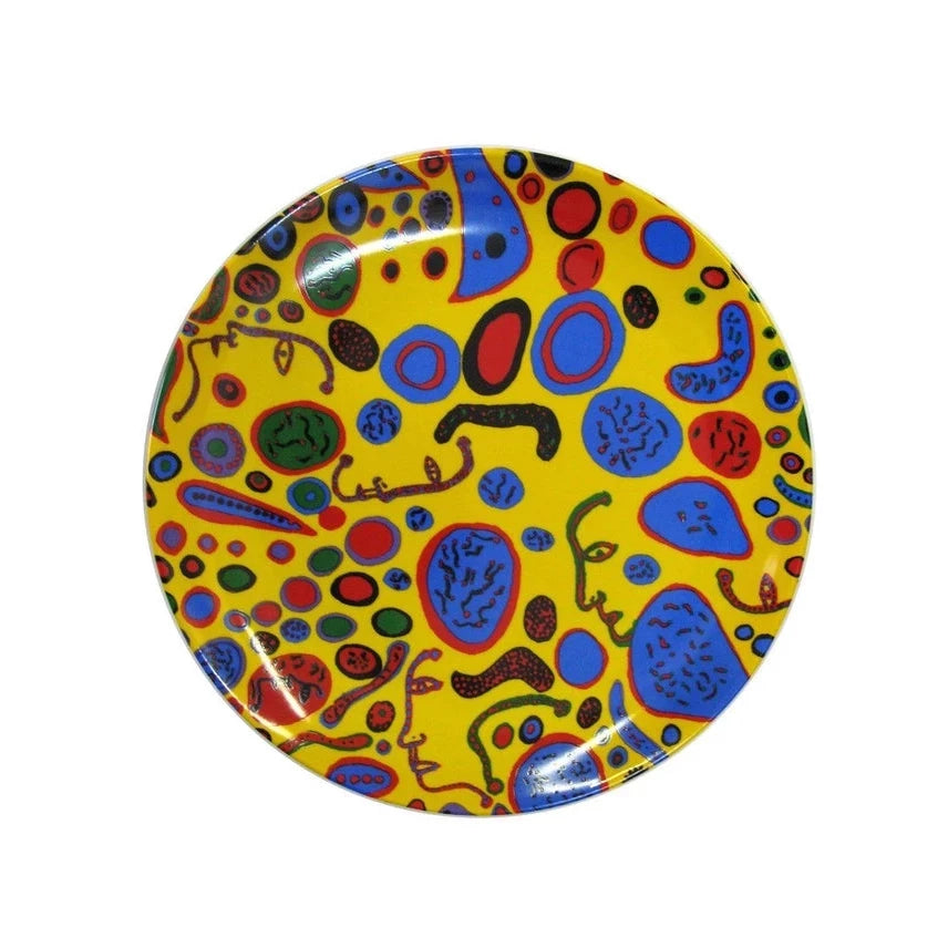 Love Was Infinitely Shining Ceramic Plate by Yayoi Kusama Phoenix Art