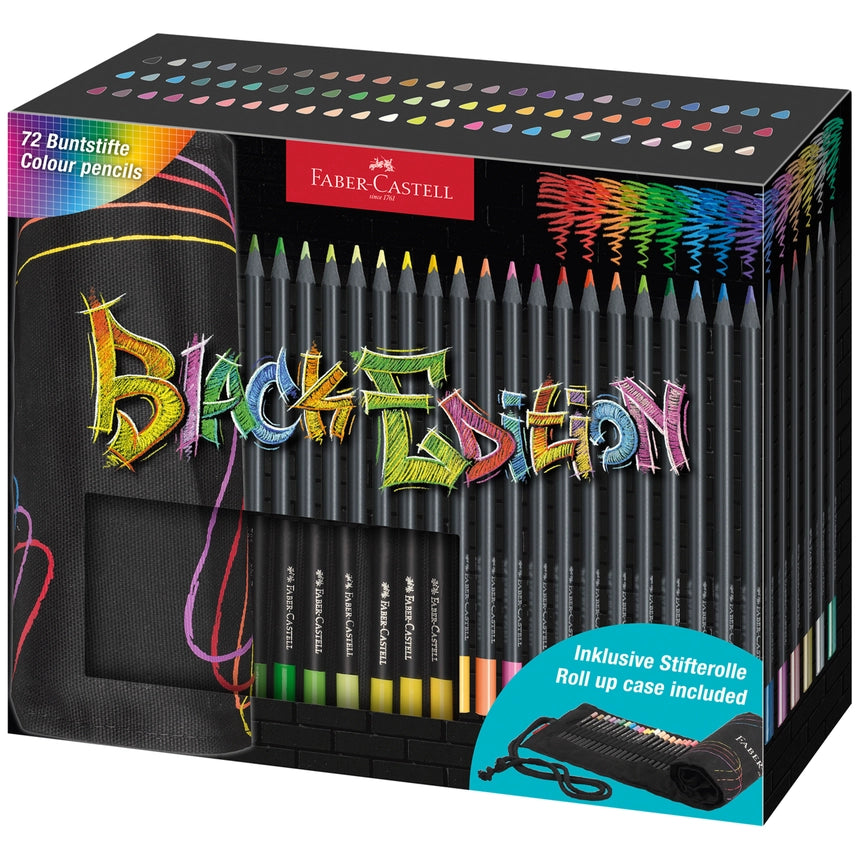 Super Soft Black Edition Colored Pencils, 72 Ct. Roll