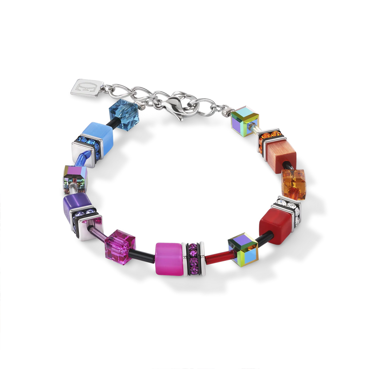 Coeur De Lion GeoCUBE® Iconic Precious Rainbow Bracelet
