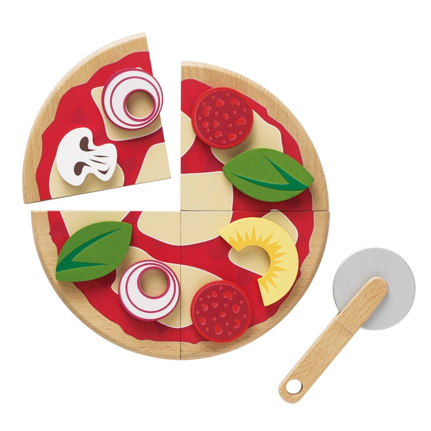 Pizza + Toppings Kids Play Set