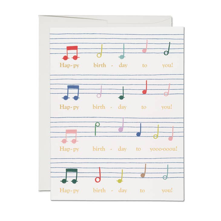Birthday Song Greeting Card