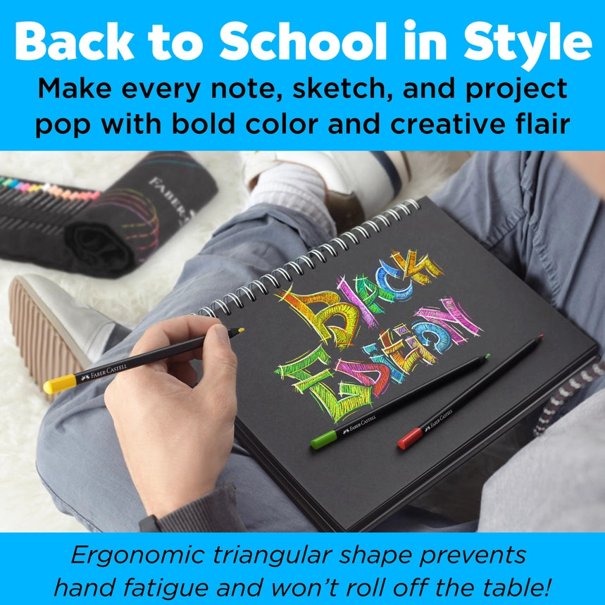 Super Soft Black Edition Colored Pencils, 72 Ct. Roll