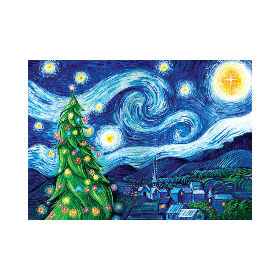 Silent Night, Starry Night Boxed Holiday Cards