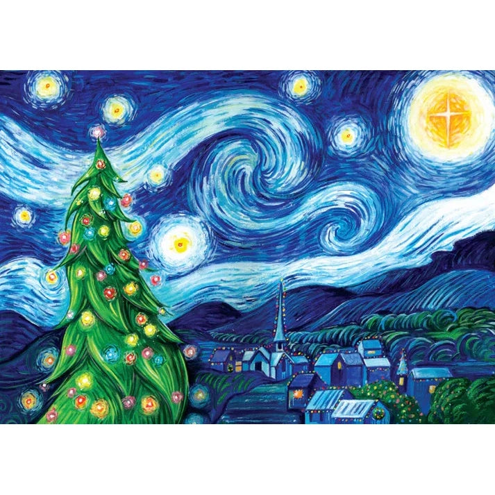 Silent Night, Starry Night Boxed Holiday Cards