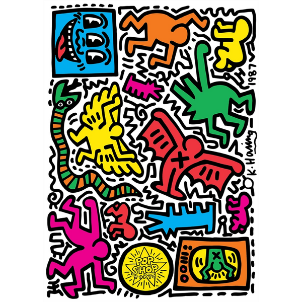 Pop Shop Tokyo By Keith Haring - Sheet of 15 Kiss-Cut Stickers