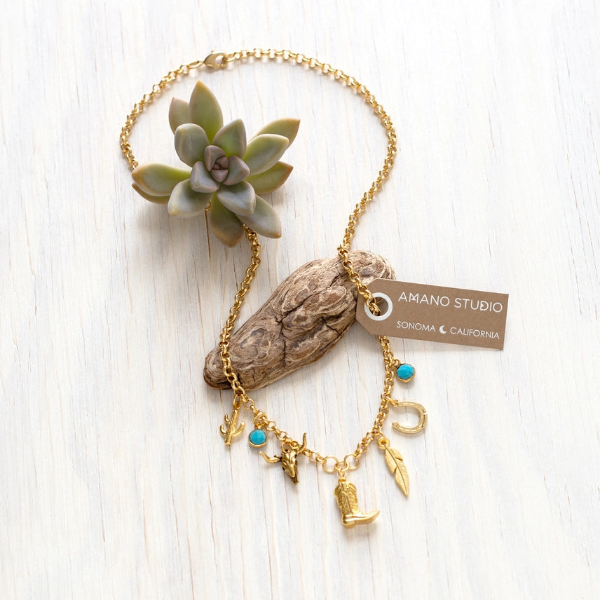 Western Desert Charm Necklace