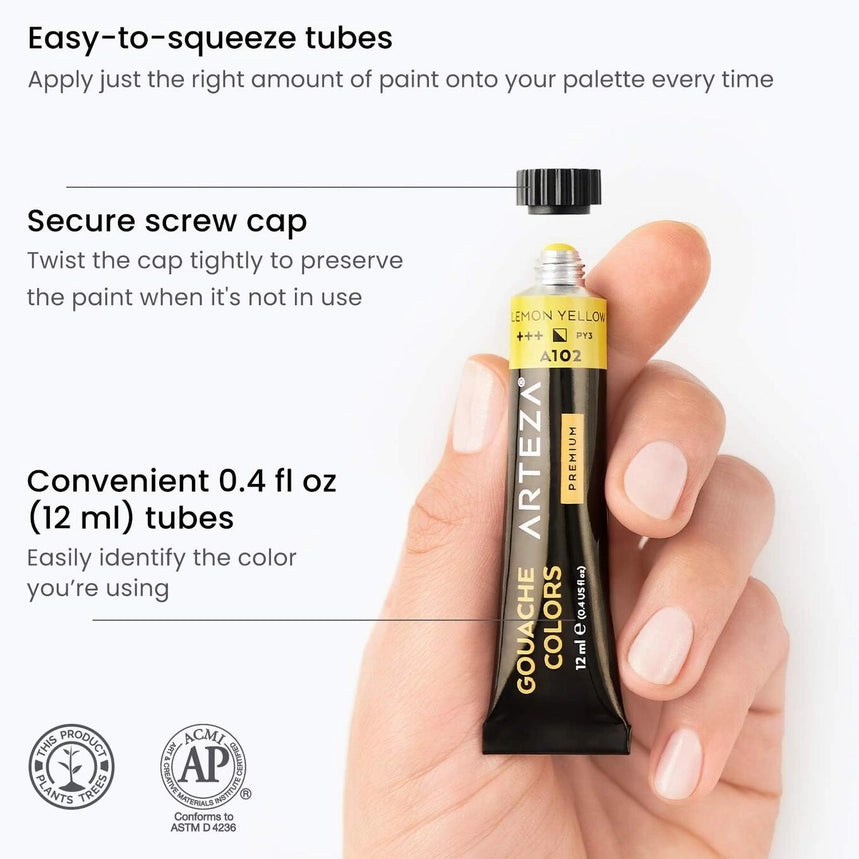 Arteza® Gouache Paint Set, 60 Pc.