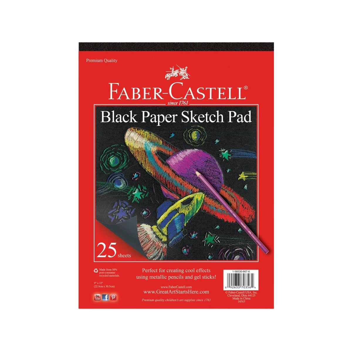 Black Paper Sketch Pad