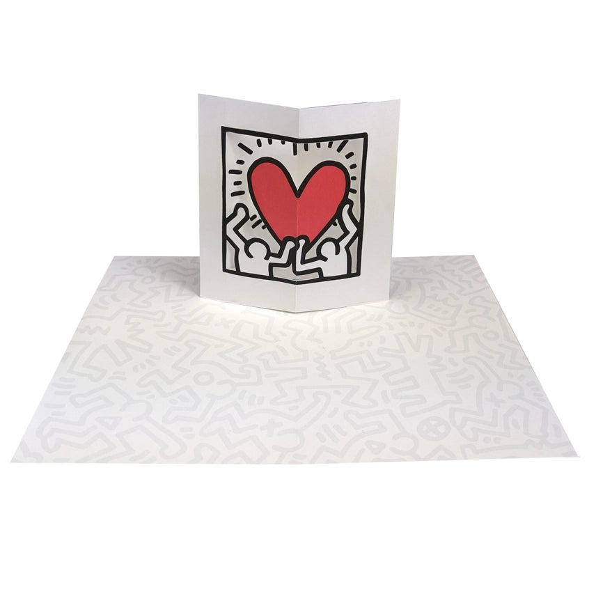 Keith Haring Love Pop Up Greeting Card