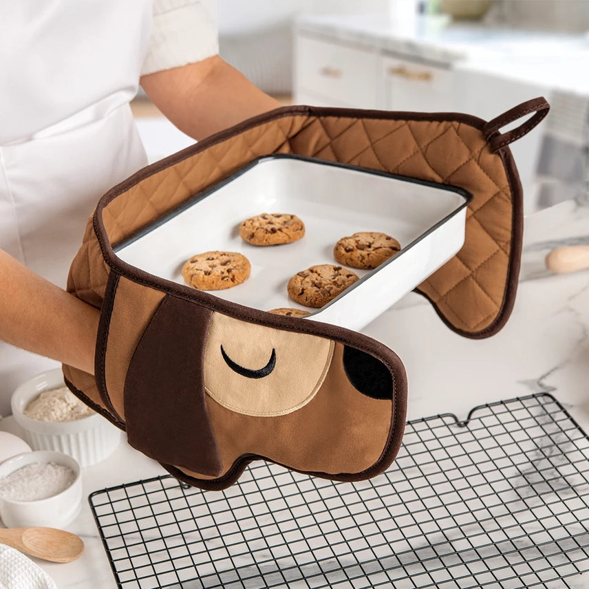 Hot Dog Double Oven Mitt