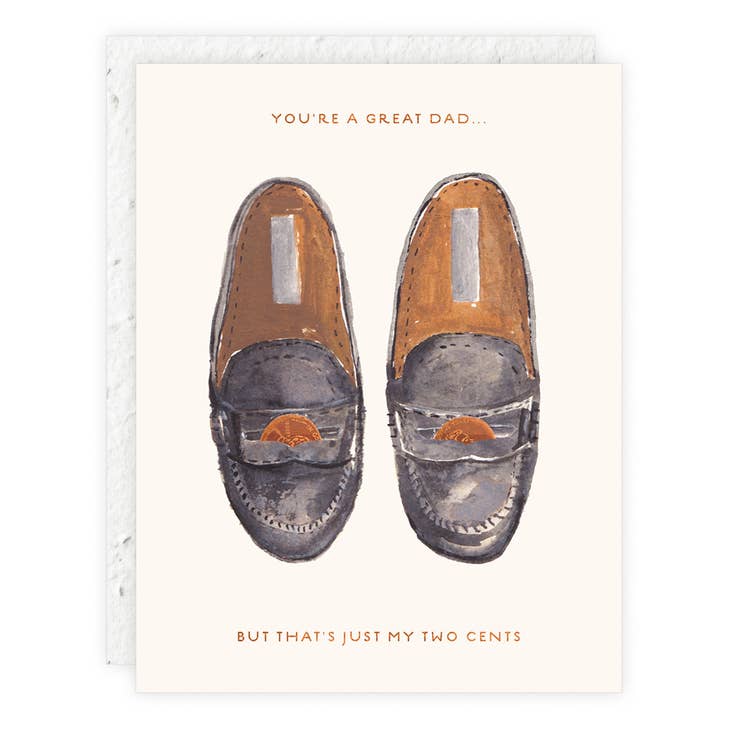 Penny Loafers Father's Day Greeting Card