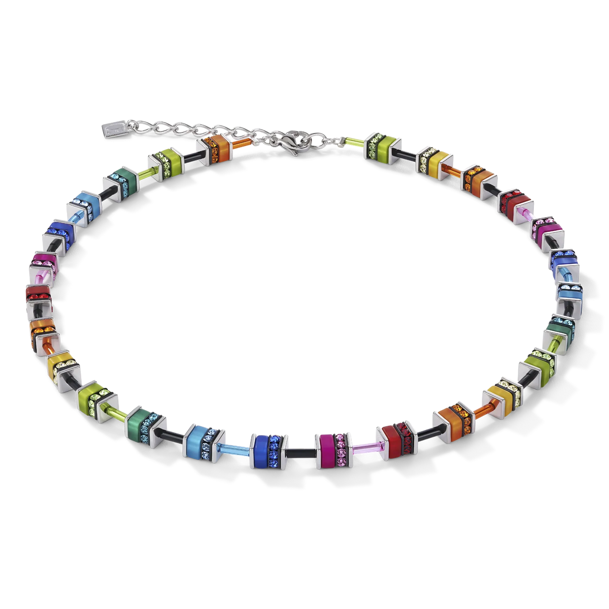 Coeur De Lion GeoCUBE® Classic Polaris + Rhinestone Necklace
