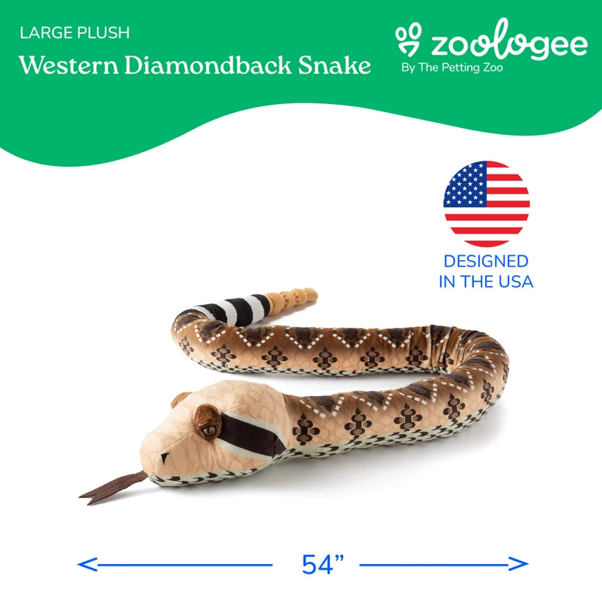 Plush Western Diamondback Plush Rattlesnake
