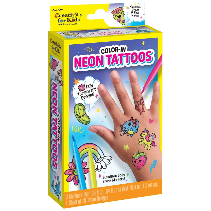 Neon Temporary Tattoo Kit