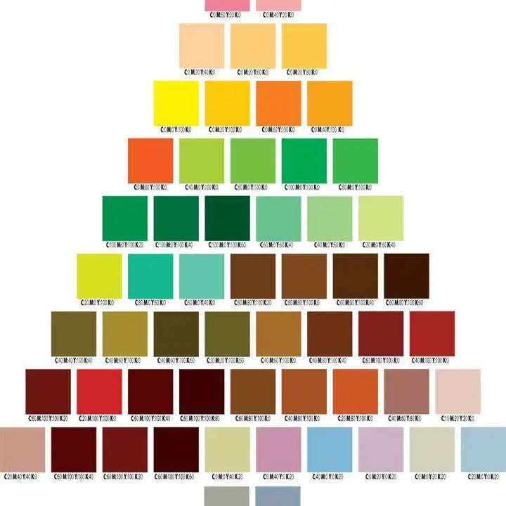 CMYK Christmas Tree Boxed Holiday Cards