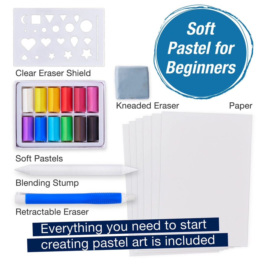 Learn How To Draw with Soft Pastels Art Set For Beginners