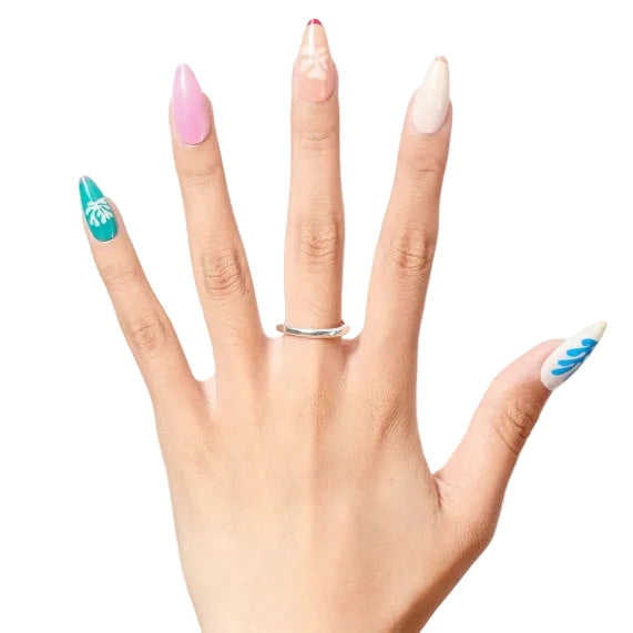 Matisse Snow Flowers Press On Nails