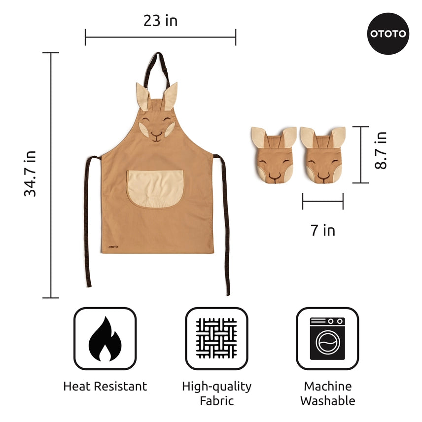 Aproo Kitchen Apron & Mitts