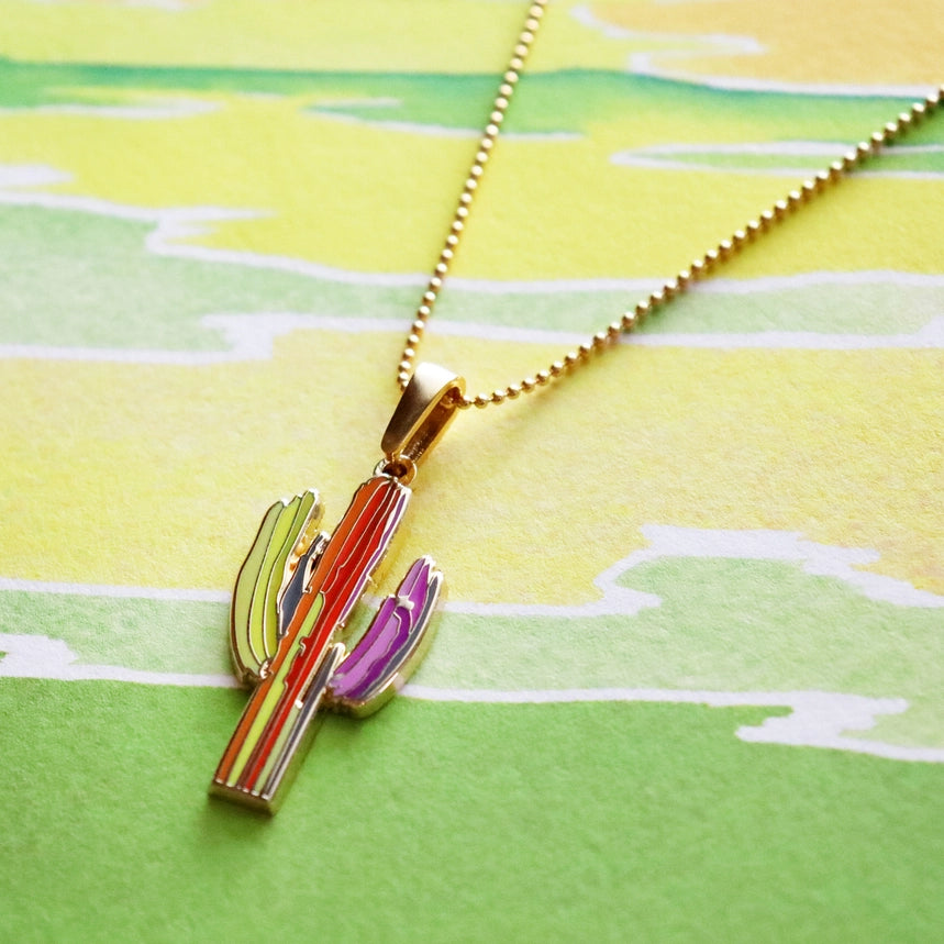 Technicolor Saguaro Necklace