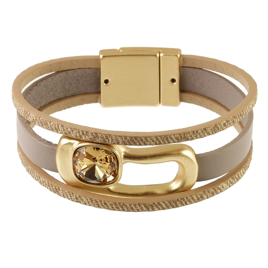 Solstice Crystal Loop Bracelet