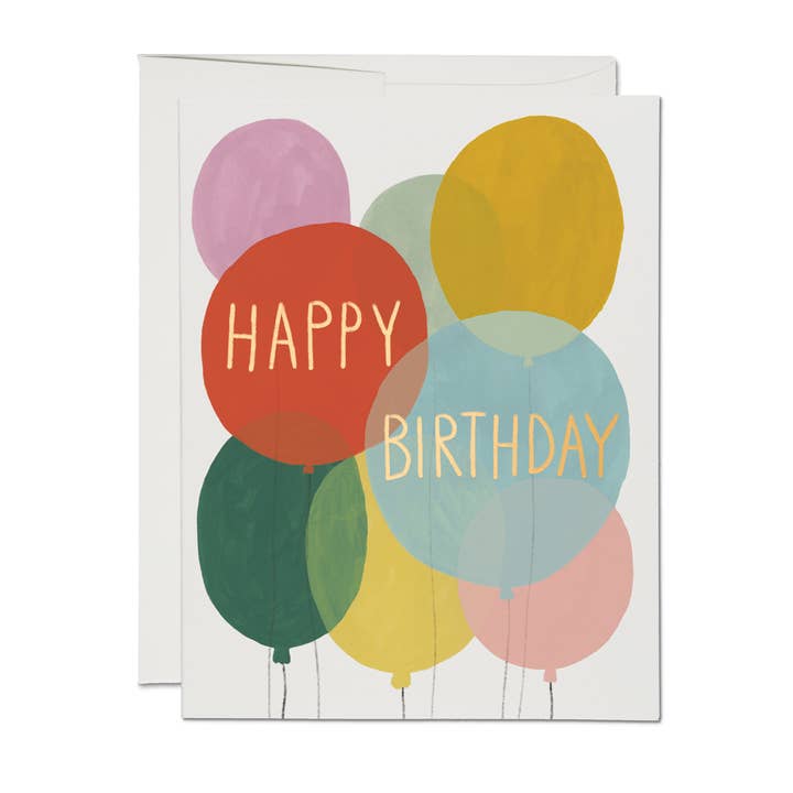 Birthday Balloons Greeting Card