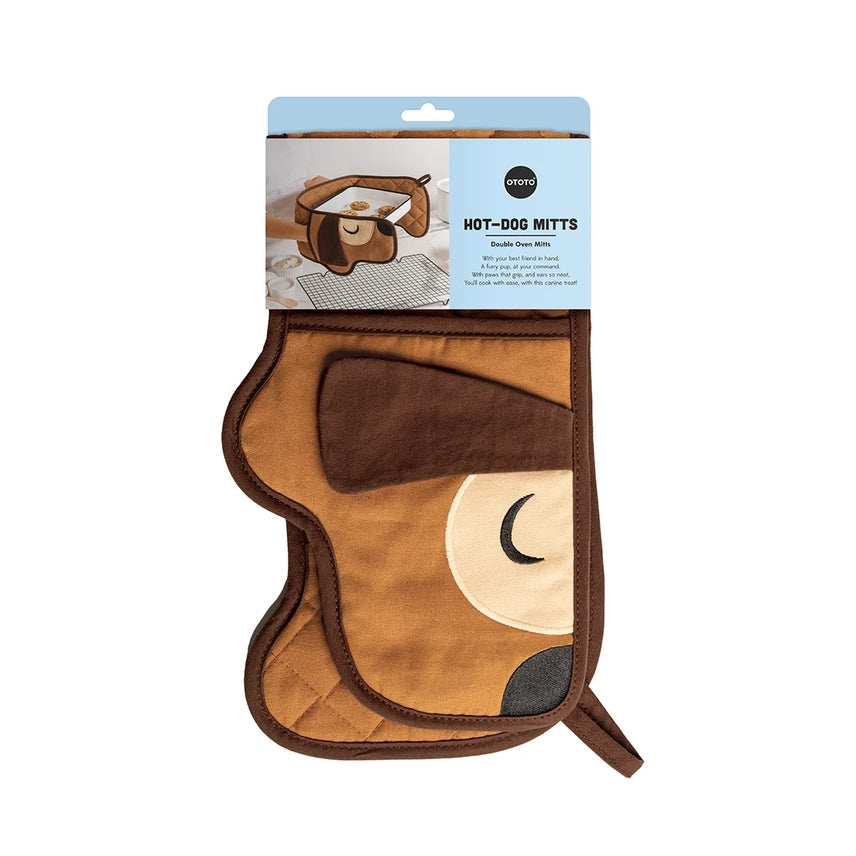 Hot Dog Double Oven Mitt