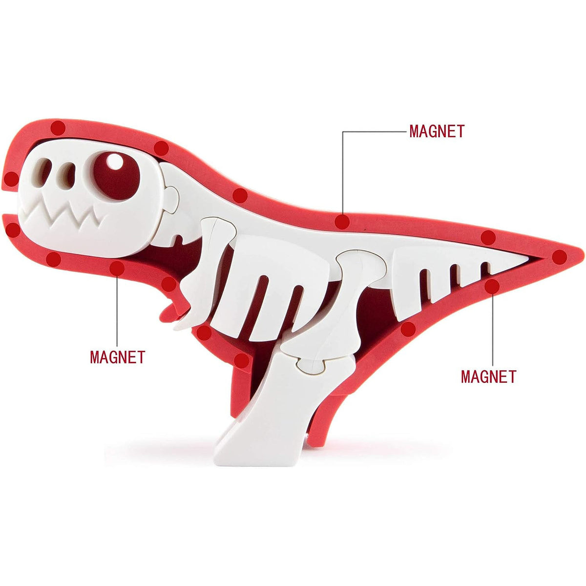 Halftoys Red T-Rex Multi-Sensory Toy