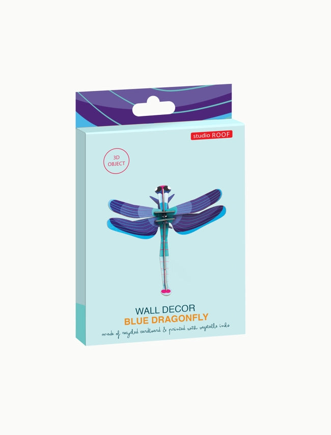 Sapphire Dragonfly Wall Decoration + Construction Kit