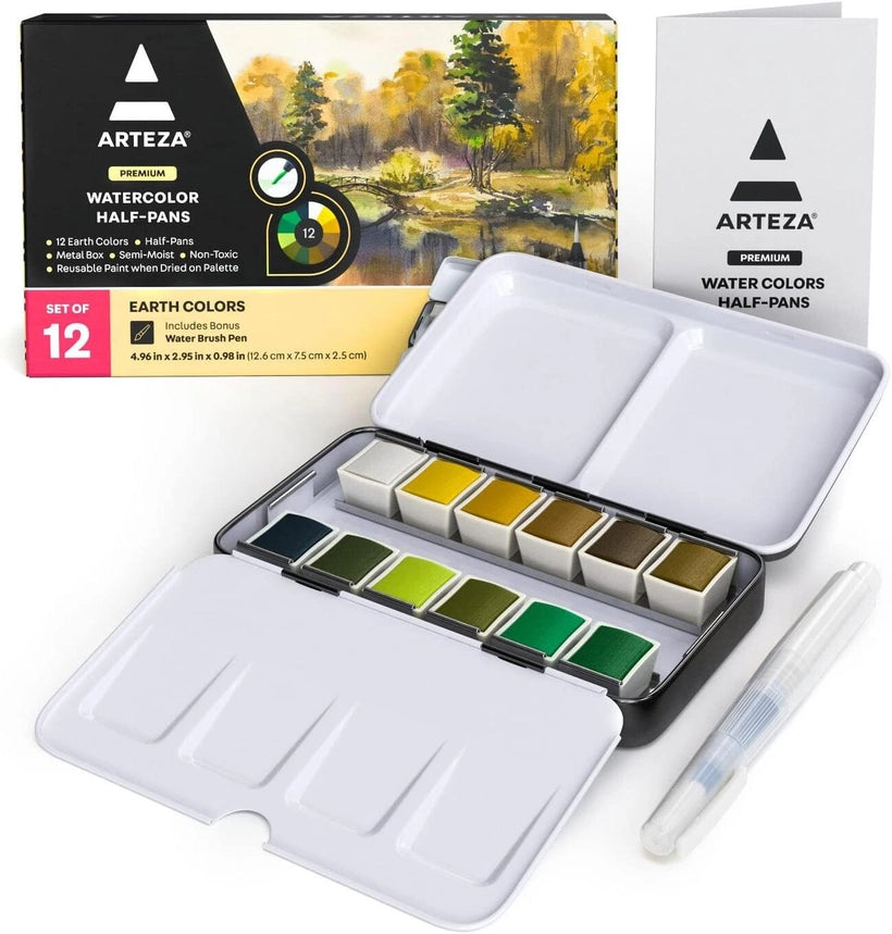 Arteza® Watercolor Half Pans Sets