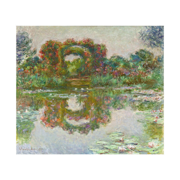 Carte postale Monet Arches fleuries