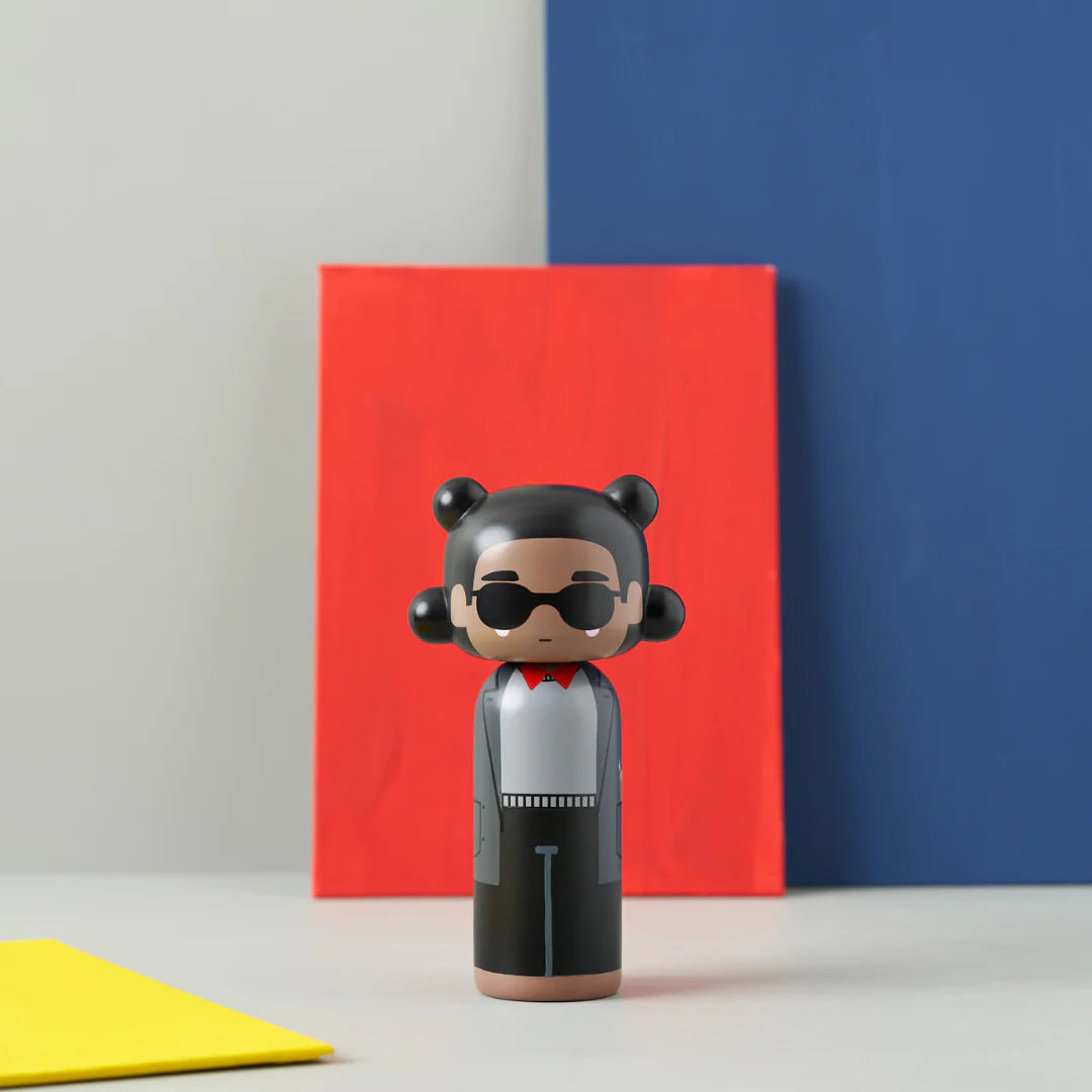 Lucie Kaas Basquiat Kokeshi Doll