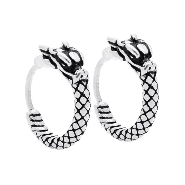 Boucles d&#39;oreilles créoles dragon