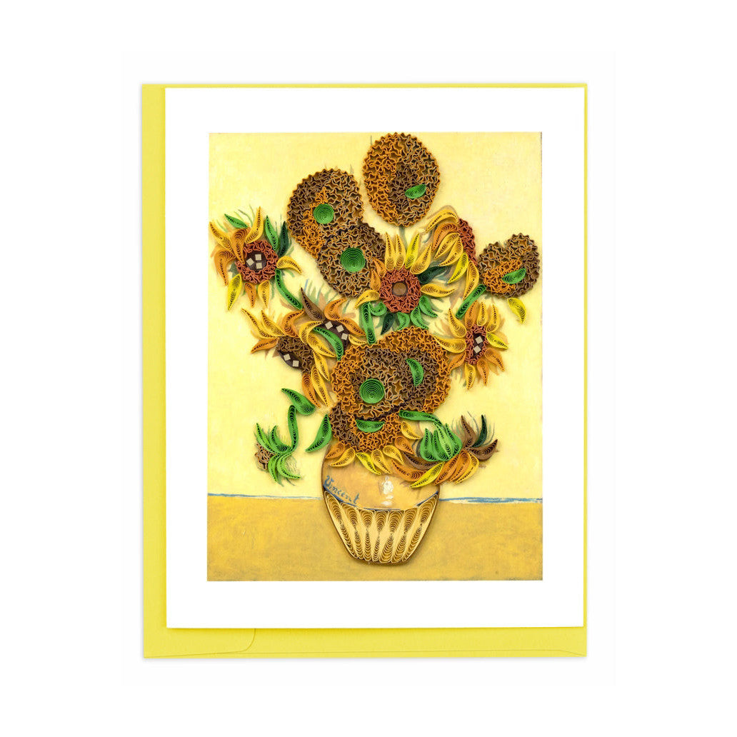 Van Gogh Sunflowers Quilling Card