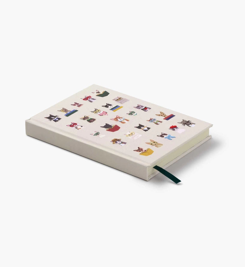 Studious Cats Embroidered Journal