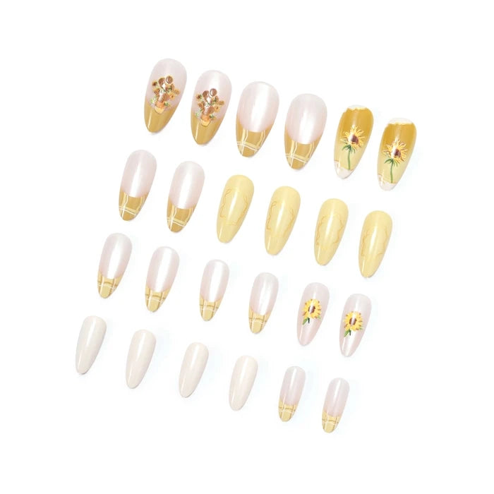 Van Gogh Sunflowers Press On Nails
