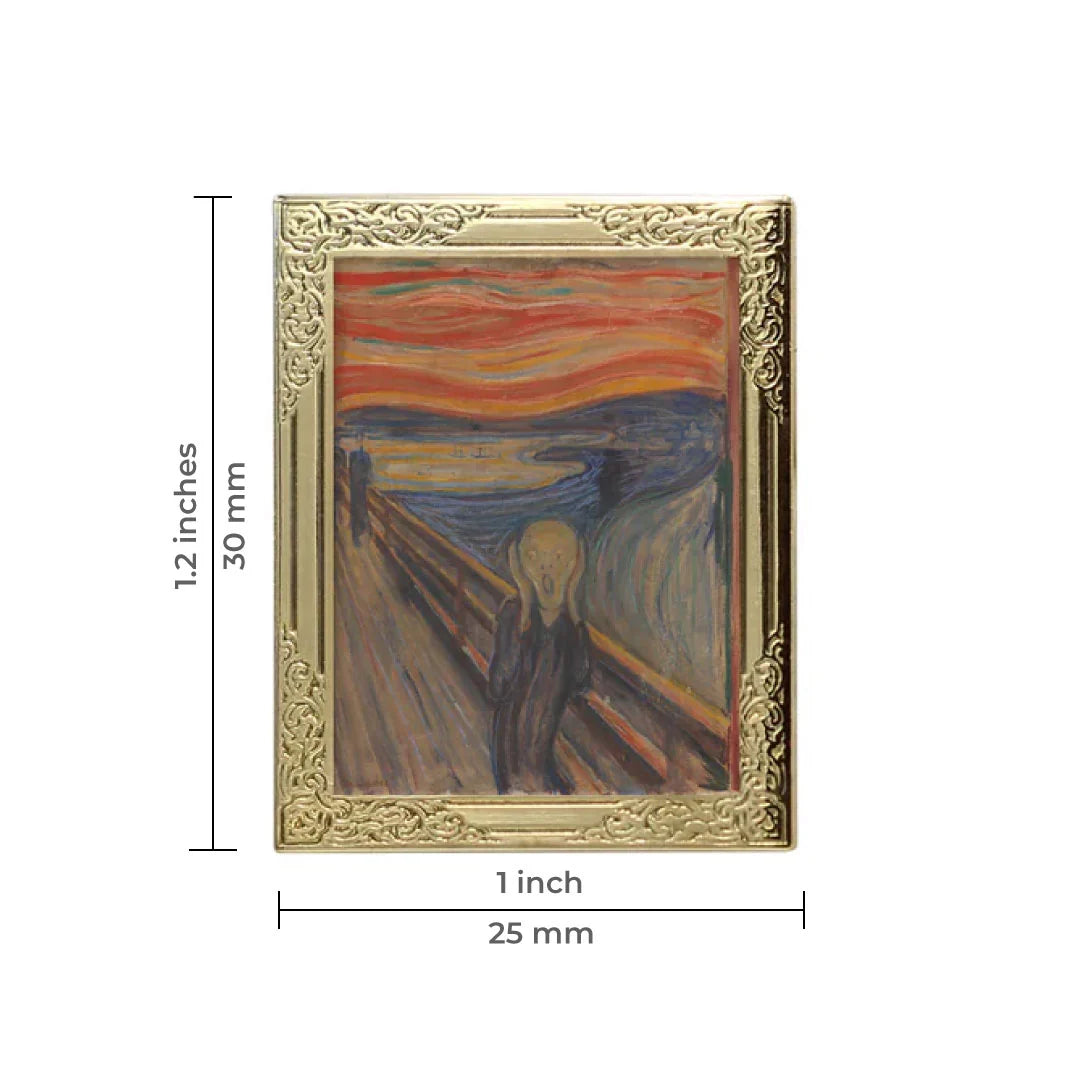 The Scream by Edvard Munch Art Frame Pin - Fine Art Lapel Pin