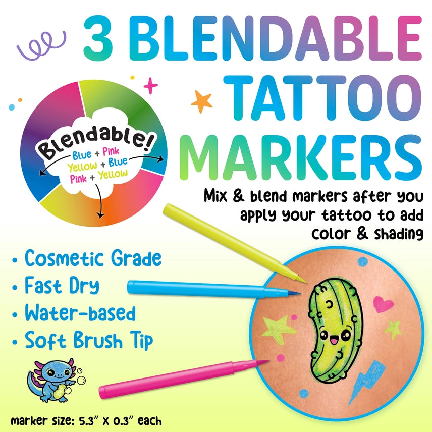 Neon Temporary Tattoo Kit
