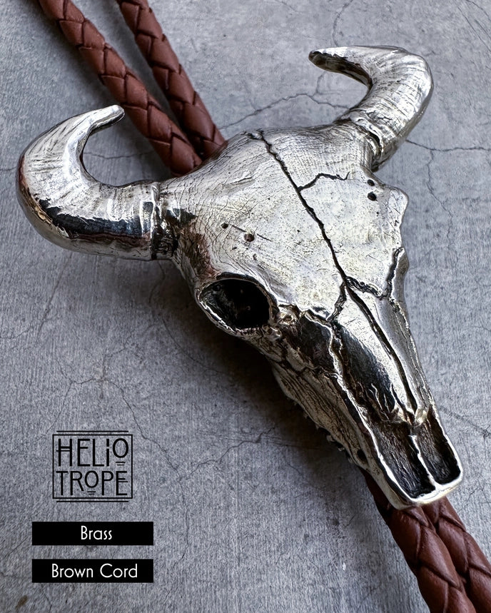 Bull Skull Bolo Tie